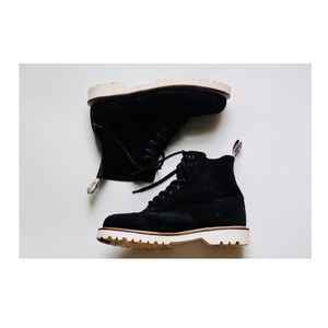 DR. MARTENS Black Suede Shoes